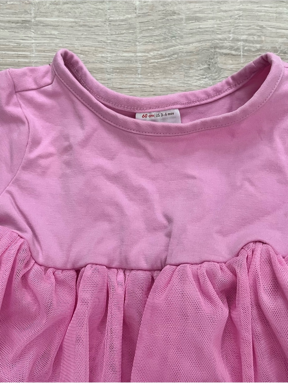 Hanna Andersson Baby Tulle Embroidered Skater Dress Pink Bunnies Flowers - 3-6m - Picture 3 of 7